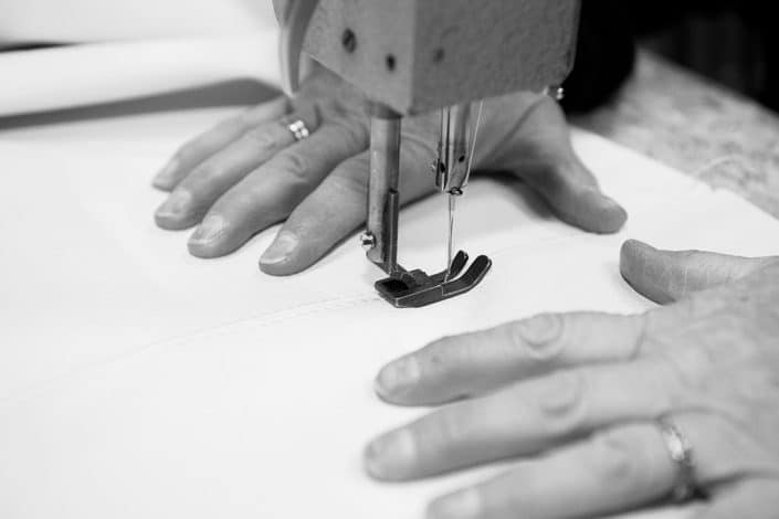 Etape couture, fabrication artisanale