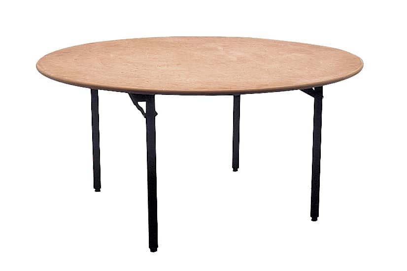 Table pliante ronde Traiteur Dia 183cm / 10 personnes - Table pliante - Table  pliante bois