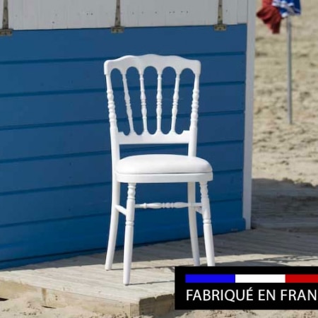 chaise empilable napoléon blanche