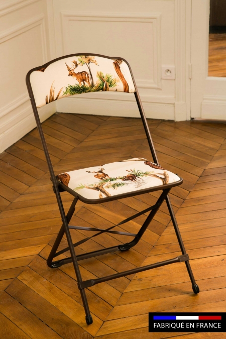Chaise pliante chaisor style avec tissu d'éditeur