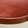 Chaise pliante Terracota collection POP UP - Zoom sur l'assise en velours
